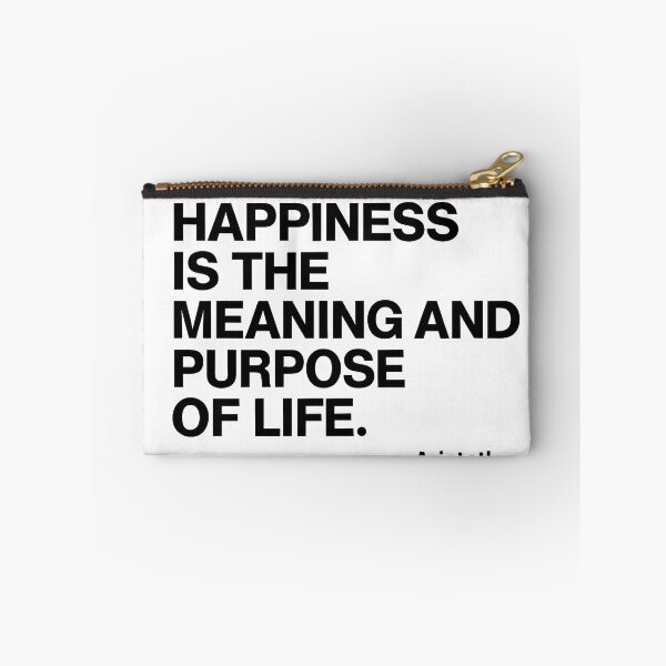 Item preview, Meaning Of Life Aristotle Happiness Philosophy Quote (Black Font) designed and sold by TshirtsLabs.