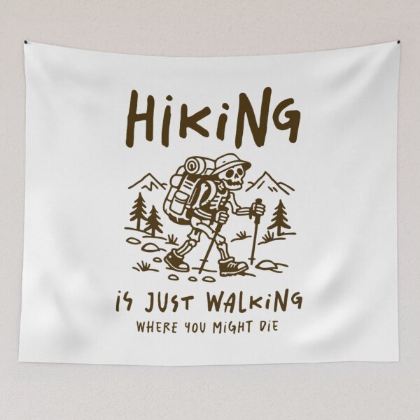 Item preview, Hiking is just walking designed and sold by wesdesignshop.