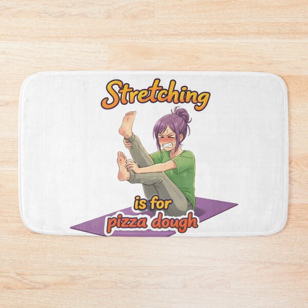 Item preview, Stretching is for Pizza Dough - Funny Yoga Humor Design designed and sold by DailyStruggleCo.