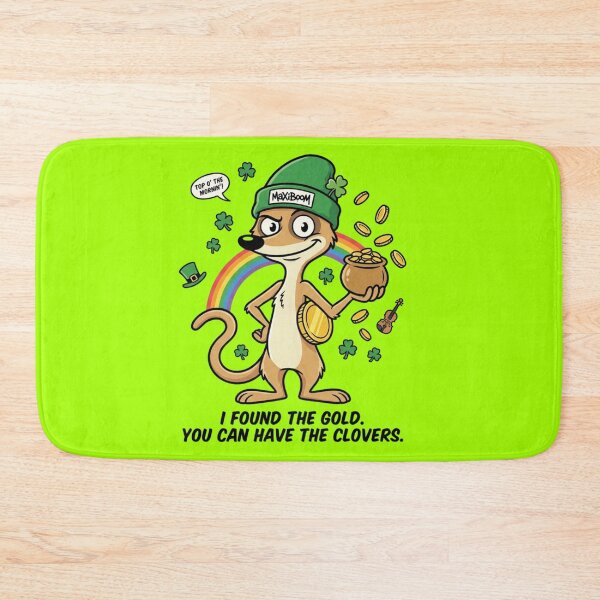 Item preview, Funny St. Patrick’s Day Meerkat - I Found The Gold Cartoon designed and sold by mAXiBoOM.