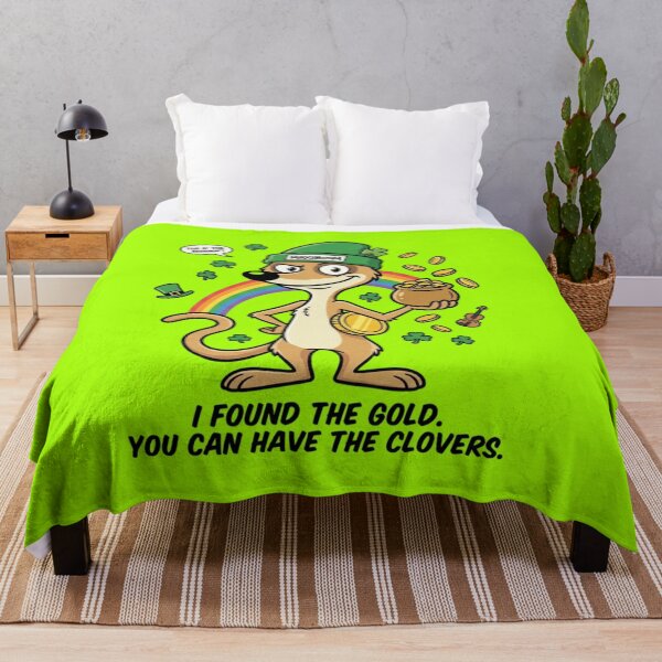 Item preview, Funny St. Patrick’s Day Meerkat - I Found The Gold Cartoon designed and sold by mAXiBoOM.