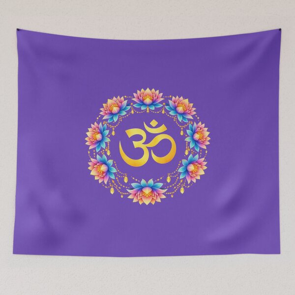 Item preview, Om Symbol Lotus Mandala Meditation Design designed and sold by Gezonde-Voeding.