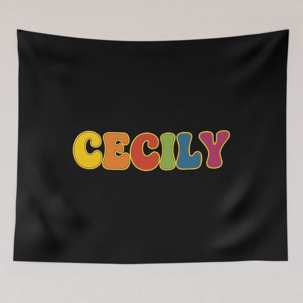Item preview, ❤️ Cecily Personalized Name Wavy Retro Shirt, Coffee Mug, Sticker Gift designed and sold by HelixPedia.
