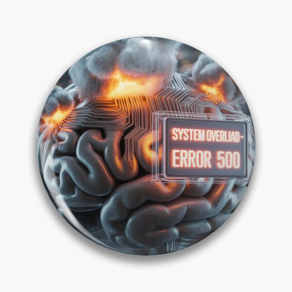 Item preview, System Overload - The Digital Burnout designed and sold by THEARTCURATİON .
