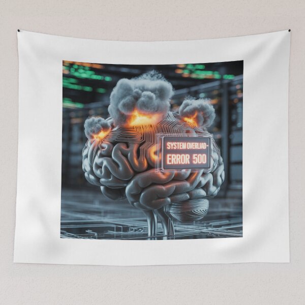 Item preview, System Overload - The Digital Burnout designed and sold by THEARTCURATİON .