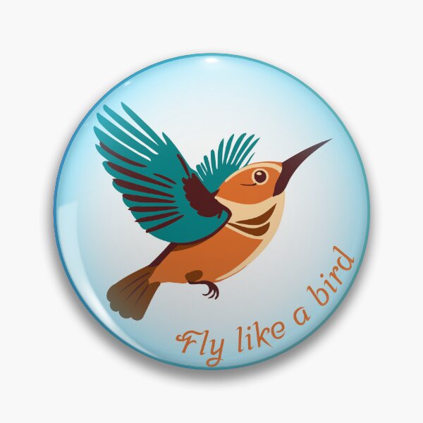 Item preview, Fly like a bird illustration designed and sold by AndamaArt.