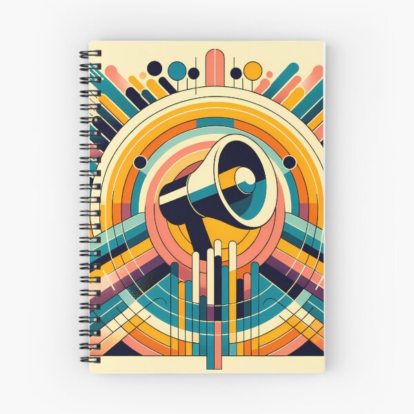 Item preview, Retro Geometric Megaphone Burst designed and sold by InkSmithery.