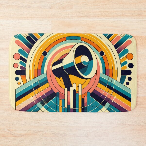 Item preview, Retro Geometric Megaphone Burst designed and sold by InkSmithery.