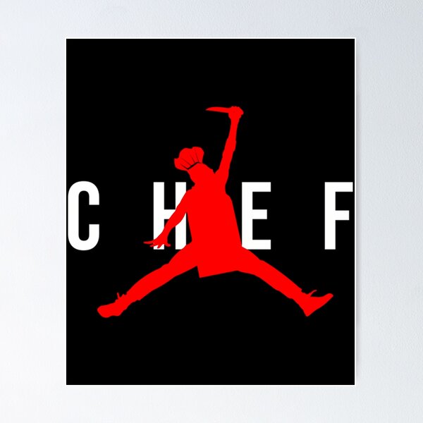 Item preview, Air Chef Jumping Sports Parody Funny Air Logo designed and sold by SiennaRuecker.