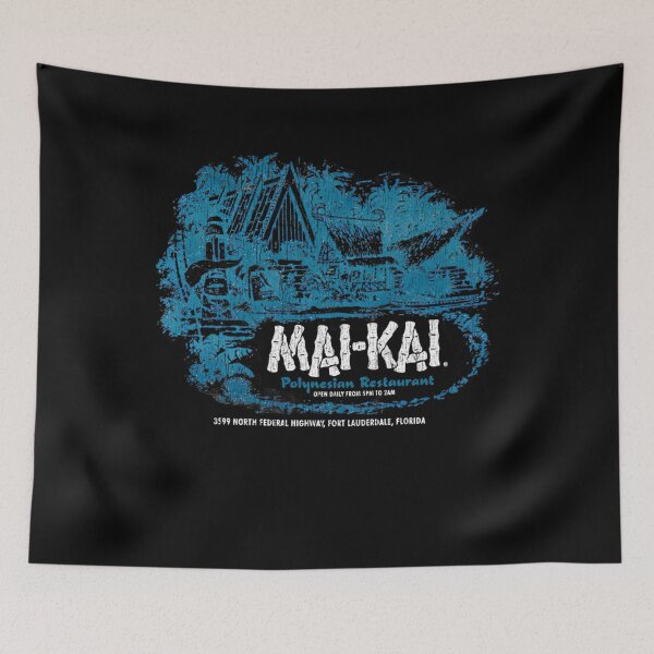 Item preview, Maikai Polynesian Restaurant Open Daily From 5pm To 2am North Federal Highway Fort Lauderdale Florida Tiki (On Darks) designed and sold by CustomedTee.