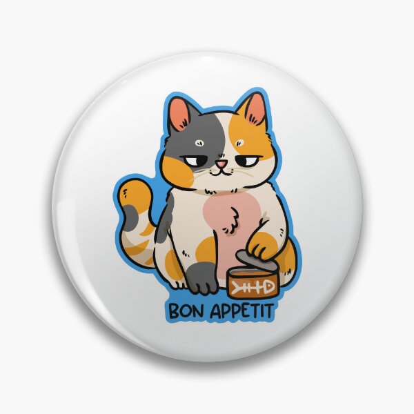 Item preview, Grumpy Calico Cat Bon Appetit Sardines designed and sold by dsangerv.