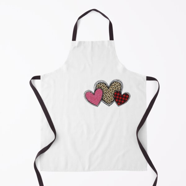 Item preview, Leopard Buffalo Plaid Scribble Hearts designed and sold by DizzyShirts1.