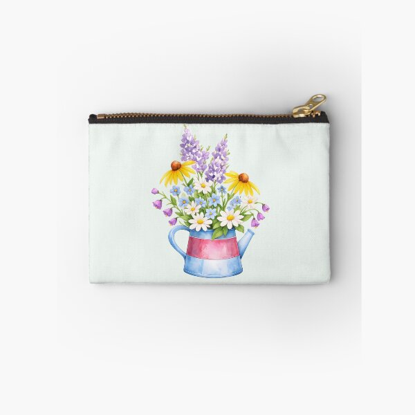 Item preview, Wildflower Bouquet in Watering Can – Cottage Garden Floral Illustration designed and sold by blankTeeShirt.