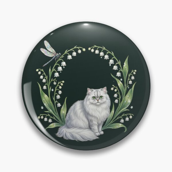 Item preview, Mystical Chinchilla Persian in Dark Forest Lily of the Valley designed and sold by Englandbear.