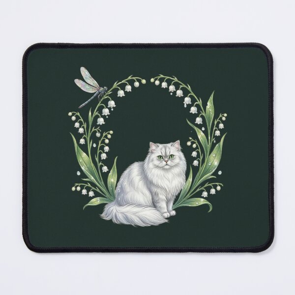 Item preview, Mystical Chinchilla Persian in Dark Forest Lily of the Valley designed and sold by Englandbear.