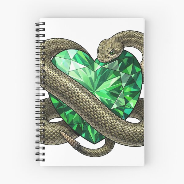 Item preview, serpente, coração, esmeralda designed and sold by Edu-Mendonca.