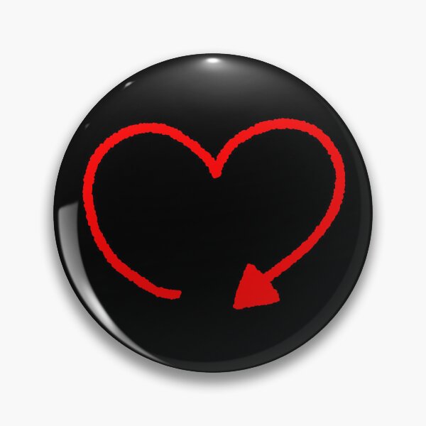 Item preview, Bold Red Heart Arrow Crayon Illustration designed and sold by ubborn.