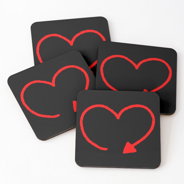 Item preview, Bold Red Heart Arrow Crayon Illustration designed and sold by ubborn.