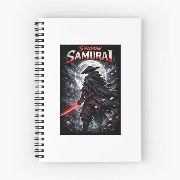 Artikelvorschau, Schatten-Samurai – Düsterer Anime-Samurai mit rotem Katana | Japanisch entworfen und verkauft von IntroInk.
