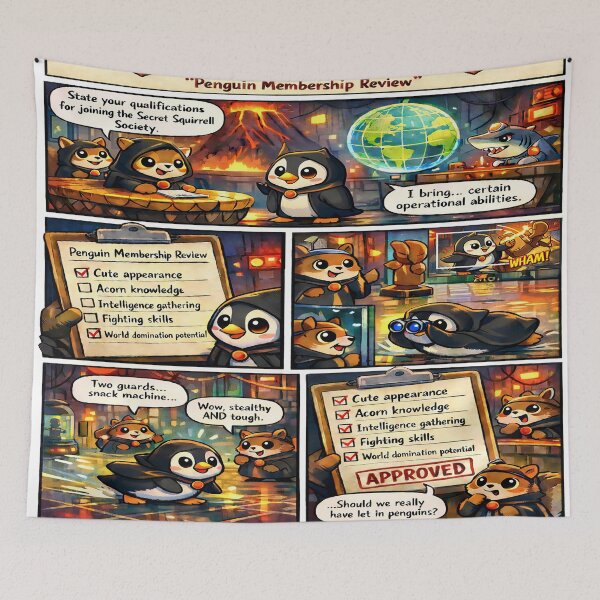 Item preview, Penguin Membership Review designed and sold by SecretSquirrellDesigns.