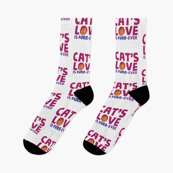 Item preview, Cats Love Is Furrever Paw Print Pun designed and sold by dsangerv.