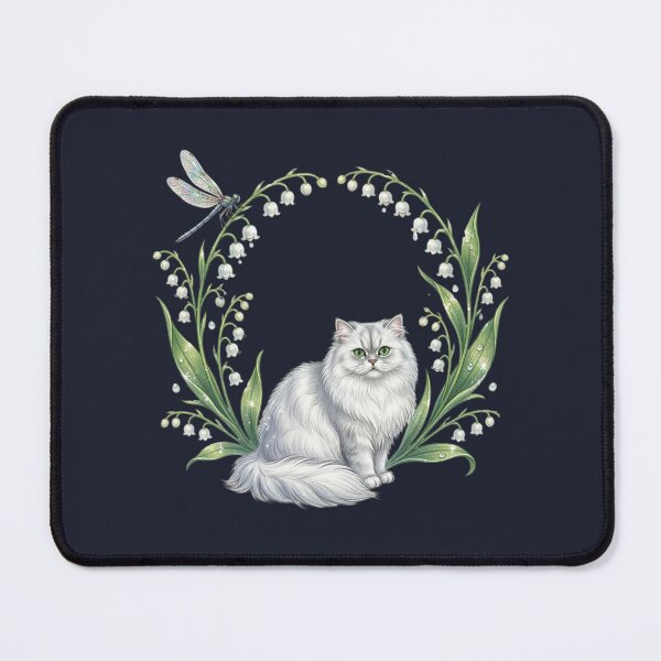 Item preview, Ethereal Moonlight Chinchilla Persian and Dragonfly Illustration designed and sold by Englandbear.
