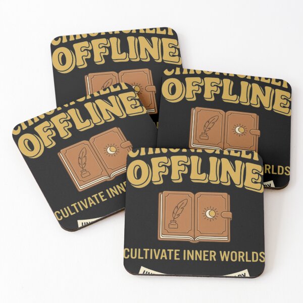Item preview, Chronically Offline - Retro Journaling & Dark Academia Sanctuary Art designed and sold by FarDesign.