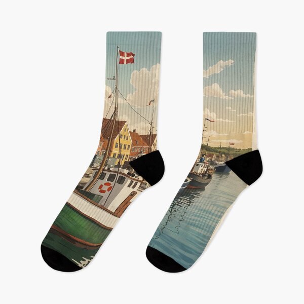 Item preview, Denmark Coastal Travel Poster designed and sold by Robert Lacy.