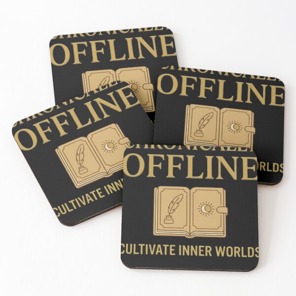 Item preview, Chronically Offline - Retro Journaling & Dark Academia Sanctuary Art designed and sold by FarDesign.