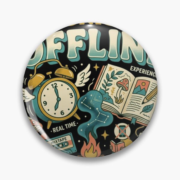 Item preview, Chronically Offline - Retro Cottagecore Cozy Sanctuary Illustration designed and sold by FarDesign.