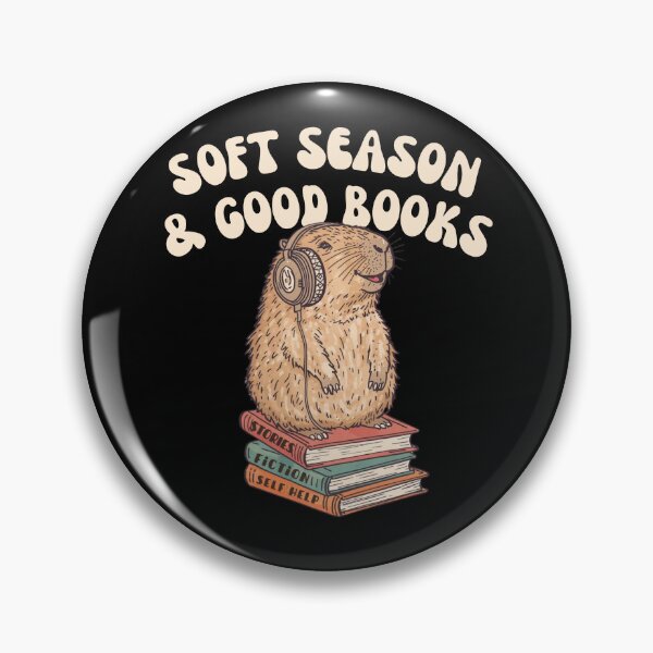 Item preview, Retro Capybara Cozy Book Lover Aesthetic designed and sold by MotivaChic.