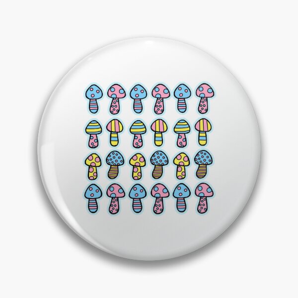 Item preview, Vibrant Mycelium: Colorful Mushroom Pattern designed and sold by Yamada Cream Studio.