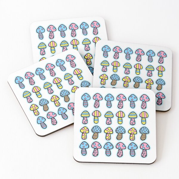 Item preview, Vibrant Mycelium: Colorful Mushroom Pattern designed and sold by Yamada Cream Studio.