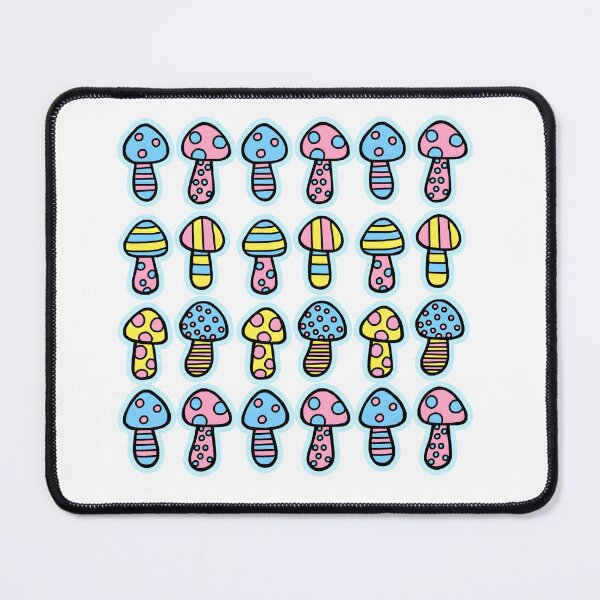 Item preview, Vibrant Mycelium: Colorful Mushroom Pattern designed and sold by Yamada Cream Studio.