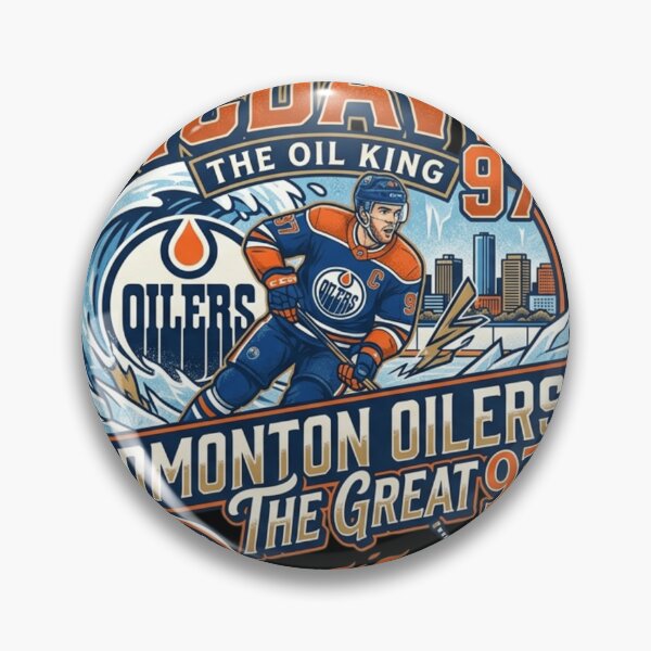 Item preview, Connor McDavid #97 "The Oil King" Edmonton Oilers Graphic T-Shirt - Vintage Hockey Style designed and sold by FarDesign.