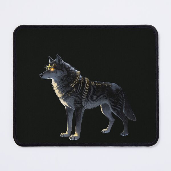 Item preview, Lupus Daemonis — Dark Sacred Wolf Forest Art designed and sold by GeoWhimsy Studio.