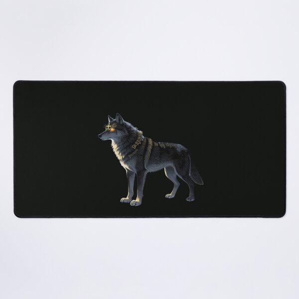 Item preview, Lupus Daemonis — Dark Sacred Wolf Forest Art designed and sold by GeoWhimsy Studio.