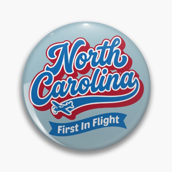 Item preview, Vintage North Carolina First In Flight Retro Script designed and sold by Cozy-Old-Pub.