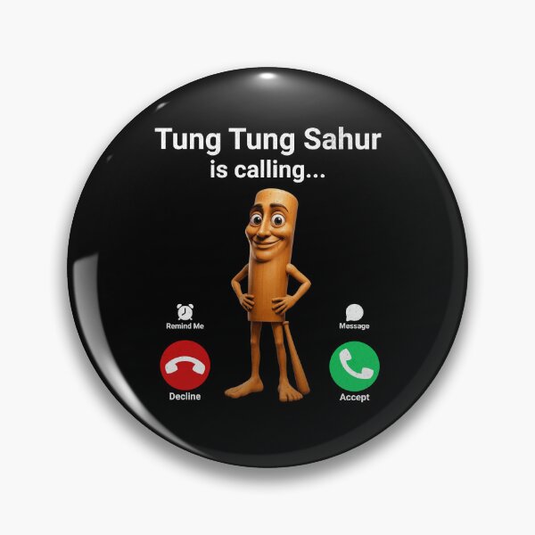 Item preview, Tung Sahur Is Calling Funny Fishing Brainrot Meme Joke Boys Kids designed and sold by UniTeeCo.