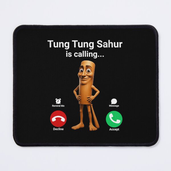Item preview, Tung Sahur Is Calling Funny Fishing Brainrot Meme Joke Boys Kids designed and sold by UniTeeCo.