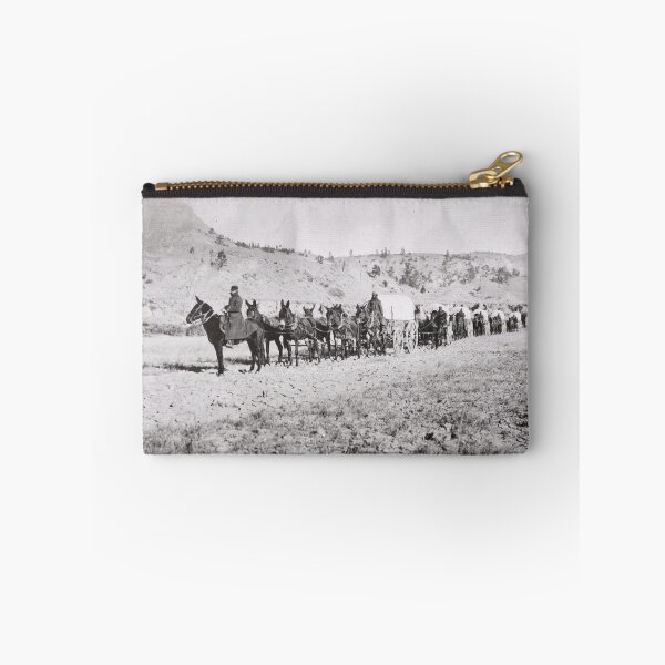 Item preview, Historic Mule-Drawn Wagon Supply Train Fort Spokane Photograph designed and sold by TheSoulOfArt.