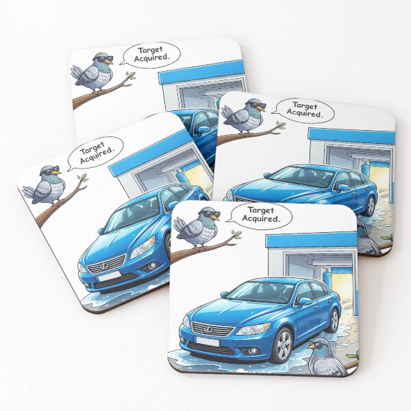 Item preview, Target Acquired - Funny Tactical Pigeon & Car Wash Design designed and sold by DailyStruggleCo.