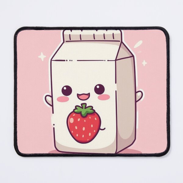 Item preview, KAWAII STRAWBERRY MILK CARTON designed and sold by Graylay1589.