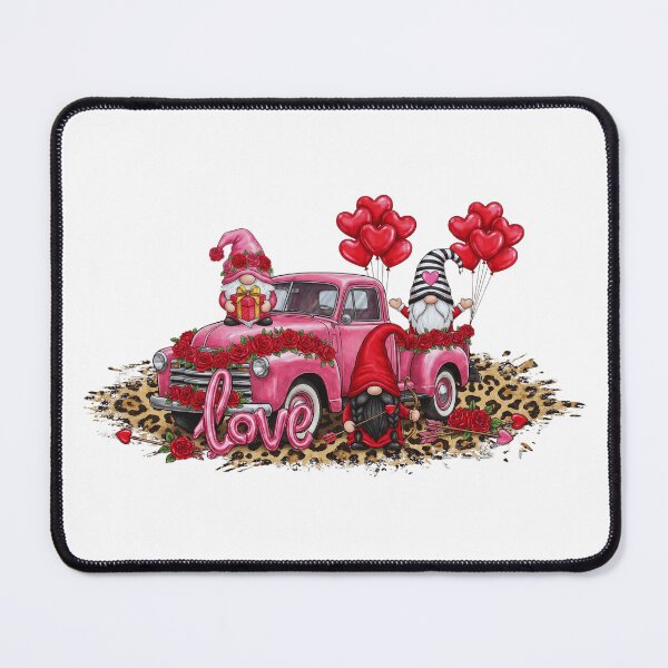 Item preview, Pink Truck Valentine Gnomes Leopard Love designed and sold by DizzyShirts1.