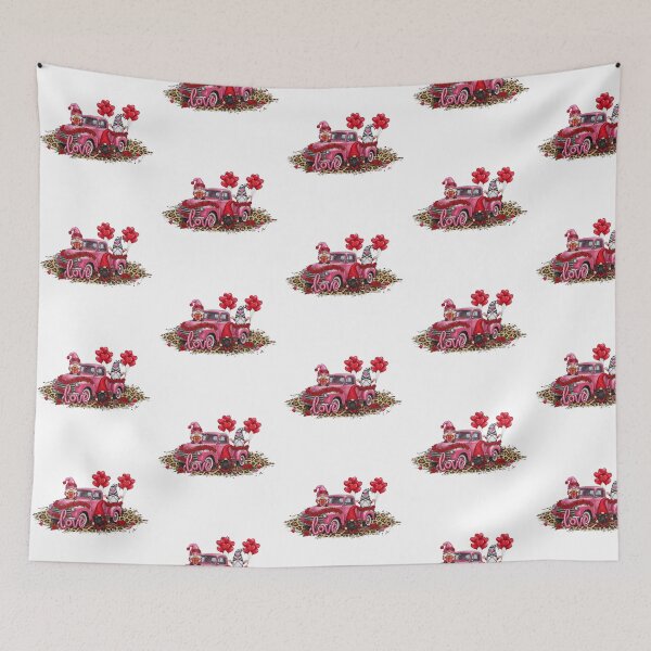 Item preview, Pink Truck Valentine Gnomes Leopard Love designed and sold by DizzyShirts1.
