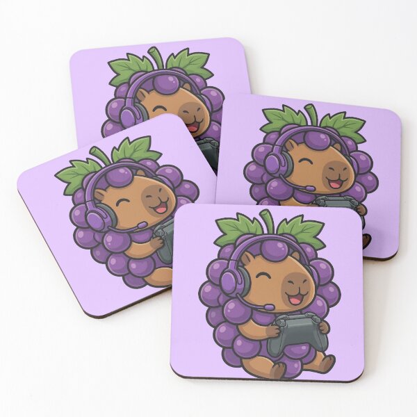 Item preview, Capiuva - Kawaii Gamer Capybaras: The Fruit Squad designed and sold by NyxPixel.