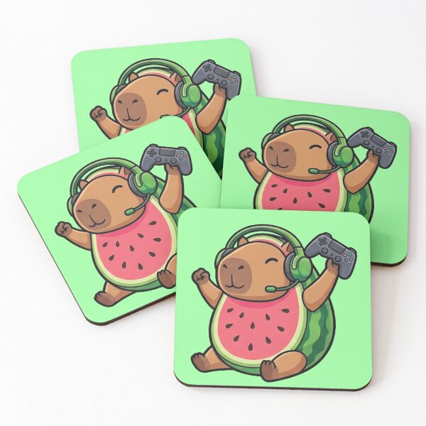 Item preview, Capisandía - Kawaii Gamer Capybaras: The Fruit Squad designed and sold by NyxPixel.