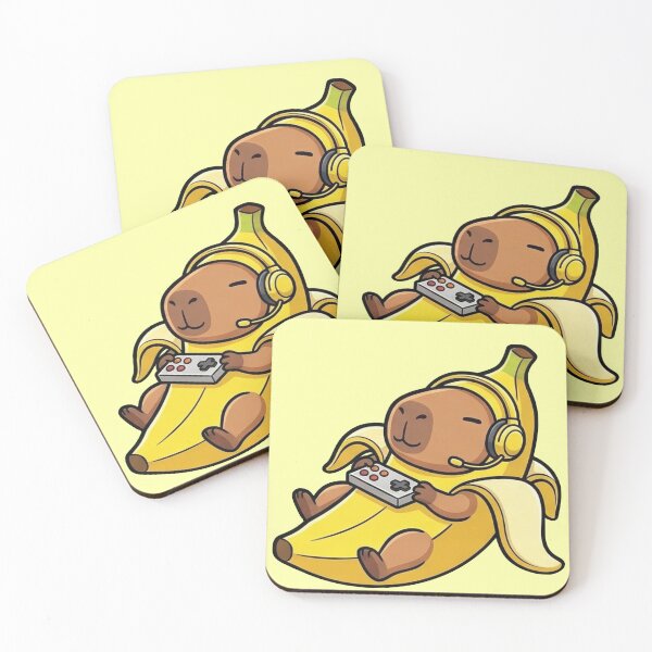 Item preview, Capibanana - Kawaii Gamer Capybaras: The Fruit Squad designed and sold by NyxPixel.
