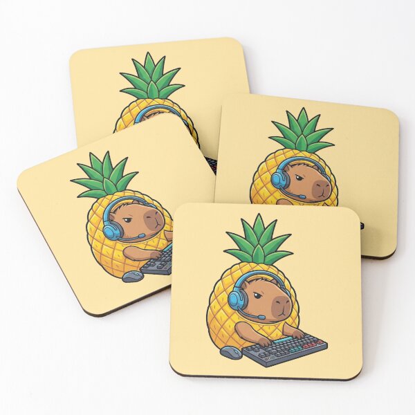 Item preview, Capipiña - Kawaii Gamer Capybaras: The Fruit Squad designed and sold by NyxPixel.