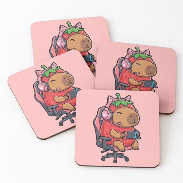Item preview, Capifresa - Kawaii Gamer Capybaras: The Fruit Squad designed and sold by NyxPixel.